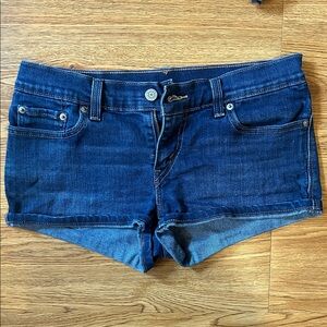 Levi's Dark Blue Jean Shorts for Women